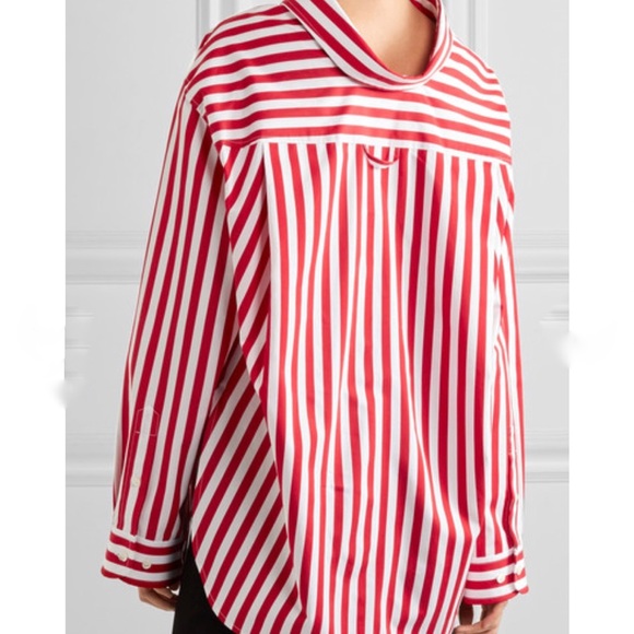 ❌SOLD❌BALENCIAGA Positively Conscious Striped Shir - Picture 4 of 8